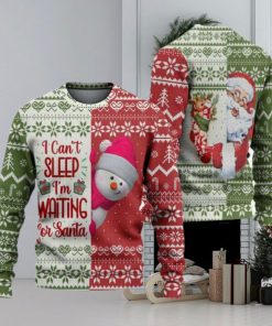 I Can’t Sleep I’m Waiting For Santa Ugly Christmas Sweater Knitted Gift For Men And Women