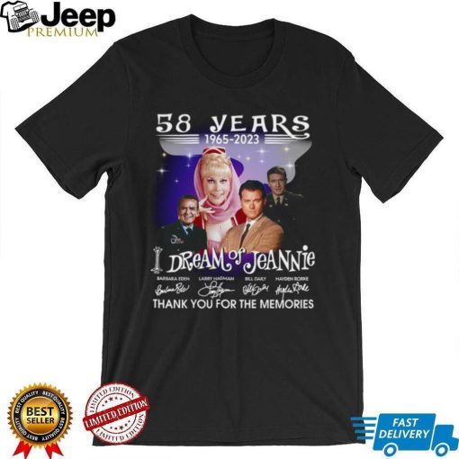 I Dream of Jeannie 58 years thank you for the memories signatures shirt