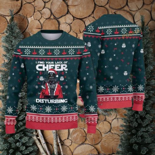 I Find Your Lack Of Cheer Disturbing Sith Darth Vader Christmas Star Wars Funny Ugly Sweater