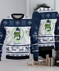 I Hate People But I Love New York Yankees Style Knitted Xmas 3D Sweater Gift For Fans