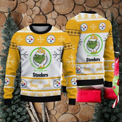 I Hate People But I Love Pittsburgh Steelers New Ugly Xmas Sweater