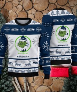 I Hate People But I Love Seattle Seahawks Design Ugly Christmas Sweater