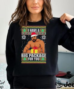 I Have A Big Package For You Barry Wood Meme Ugly Christmas Shirt