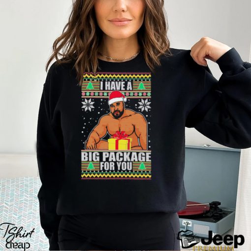 I Have A Big Package For You Barry Wood Meme Ugly Christmas Shirt