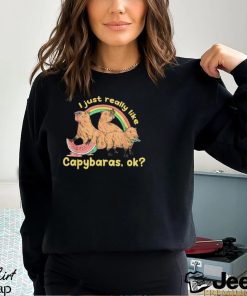 I Just Really Like Capybaras Ok Capybara Lover T Shirt