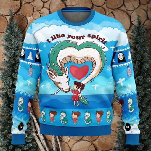 I Like Your Spirit Spirited Away Ugly Christmas Sweater