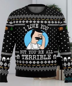 I Love You but Bob’s Burgers 3D Ugly Christmas Sweater Christmas Gift Ideas Party Gift