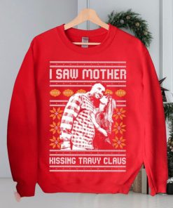 I Saw Mother Kissing Travis Kelce Christmas Sweater