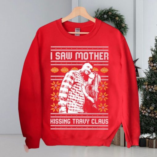 I Saw Mother Kissing Travis Kelce Christmas Sweater