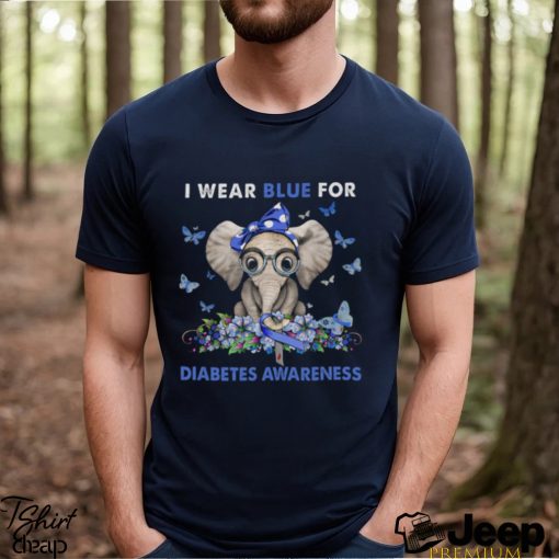 I WEAR BLUE FOR DIABETES AWARENESS Classic T Shirt