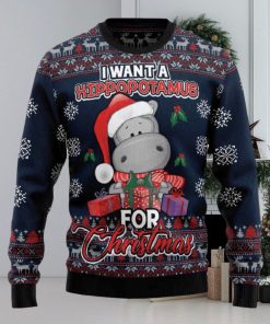 I Want A Hippopotamus For Christmas Ugly Christmas Sweater