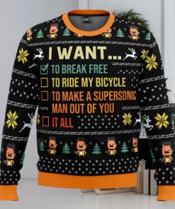 I Want To Break Free Queen Ugly Christmas Sweater