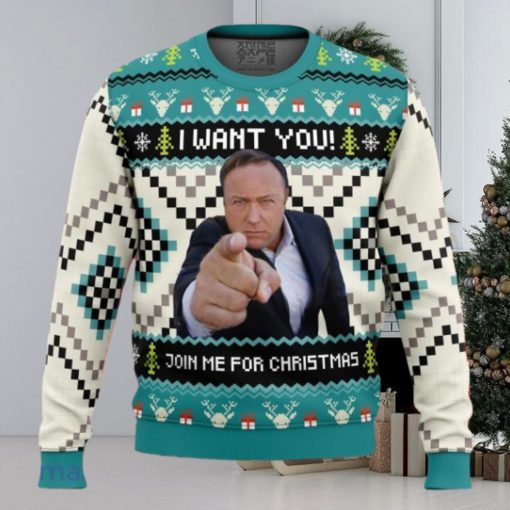 I Want You Alex Jones Ugly Christmas Sweater Unique Gift For Men And Women