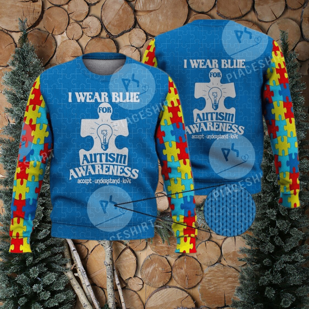 Top mickey mouse I waer blue for Autism awareness accept