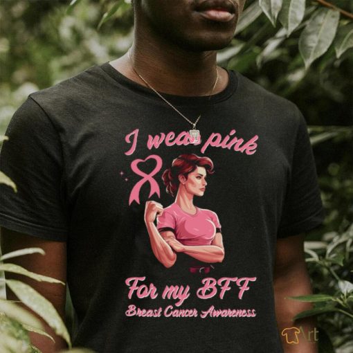 I Wear Pink For my BFF Breast Cancer Awareness Long Sleeve T Shirt