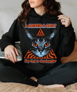 I joined a cult my cat is the leader shirt