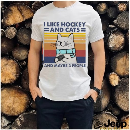 I like beer and hockey and maybe 3 people vintage 2023 shirt