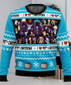 I love the 90s Cartoons Christmas Sweater