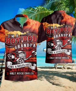 I m a Hot Rod Grandpa Hawaiian Shirt And Short Set Gift Men Women