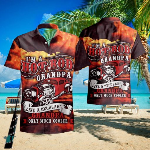 I m a Hot Rod Grandpa Hawaiian Shirt And Short Set Gift Men Women