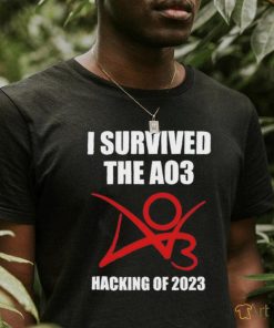 I survived the ao3 hacking of 2023 shirt