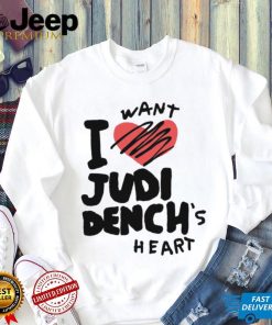 I want Judi Dench’s heart art shirt