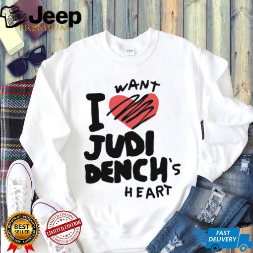 I want Judi Dench’s heart art shirt