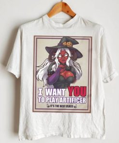 I want you to play artificer it’s the best class shirt