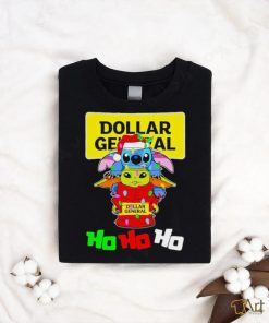 Stitch and baby Yoda Dollar General ho ho ho Christmas shirt