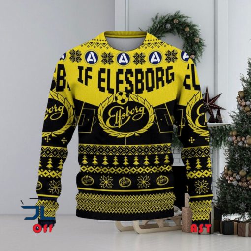 IF Elfsborg Allsvenskan Sweden Ugly Sweater Christmas