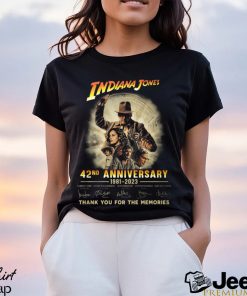 INDIANA JONES 42nd anniversary thank you for the memories t shirt