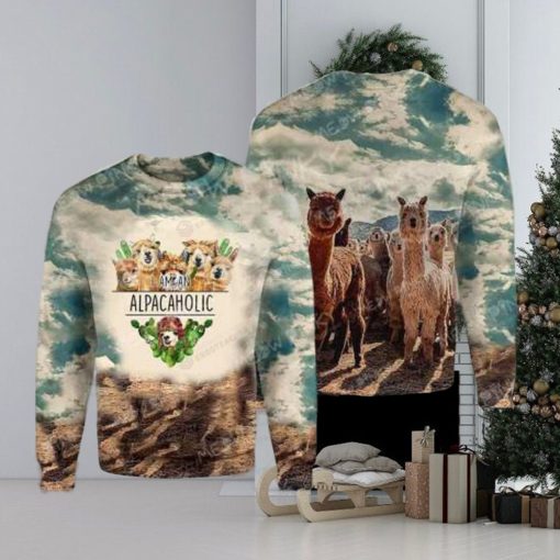 Iam An Alpacaholic Knitting Pattern Ugly Christmas Holiday Sweater