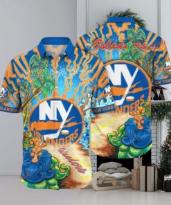 Ice Cold Drink Theme New York Islanders Hawaiian Shirt