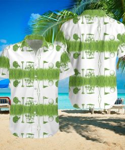 Icon Golf Green Pattern Hawaiian Aloha Shirts