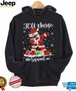 Icu Nurse Squad Nurse Christmas Dabbing Santa Xmas Pajama Shirt