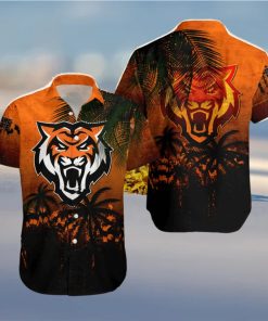 Idaho State Bengals Hawaiian Shirt Summer Gift Coconut Tree Tropical Grunge Pattern For NCAA Fans