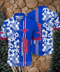 SMU Mustangs NCAA Flower Full Printed Unisex Hawaiian Shirt