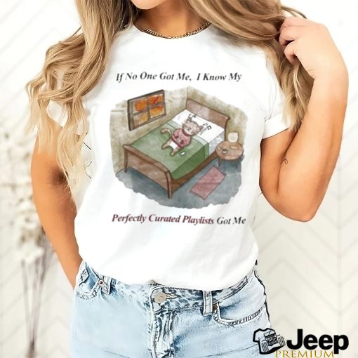 If No One Got Me I Know My Perfectly Curated Playlists Got Me Funny Shirt