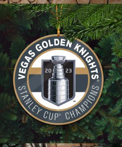 Vegas Golden Knights Stanley Cup Champions 2023 Custom Name Christmas Tree Decorations Ornament