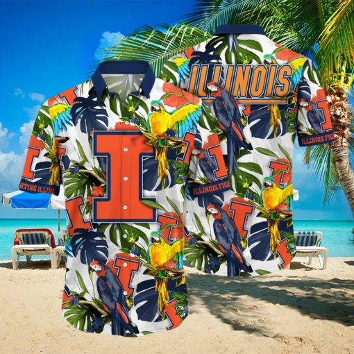 Illinois Fighting Illini NCAA Hawaiian Shirt Getawaystime The Beautiful Game Shirts