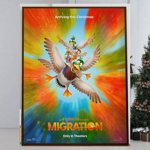 Illumination Presents Migration Movie Arriving In Theaters This Christmas Home Decor Poster Canvas