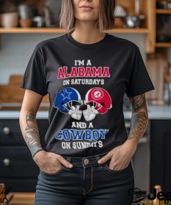 I’m A Alabama On Saturdays And A Cowboys On Sundays Helmet 2023 T Shirt