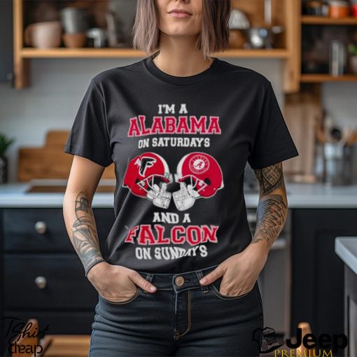 I’m A Alabama On Saturdays And A Falcons On Sundays Helmet 2023 T Shirt