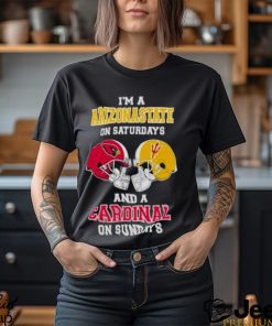 I’m A Arizona State On Saturdays And A Cardinals On Sundays Helmet 2023 T Shirt