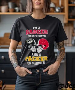 I’m A Badgers On Saturdays And A Packers On Sundays Helmet 2023 T Shirt