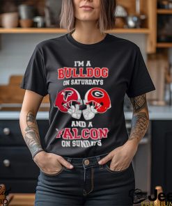 I’m A Bulldogs On Saturdays And A Falcons On Sundays Helmet 2023 T Shirt