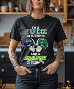 I’m A Ducks On Saturdays And A Seahawks On Sundays Helmet 2023 T Shirt
