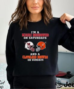 I’m A Miami Redhawks On Saturdays And A Cleveland Browns On Sundays 2023 shirt