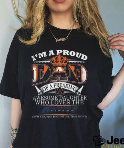 I’m A Proud Dad Of A Freaking Awesome Daughter Who Loves The Auburn Tigers Shirt