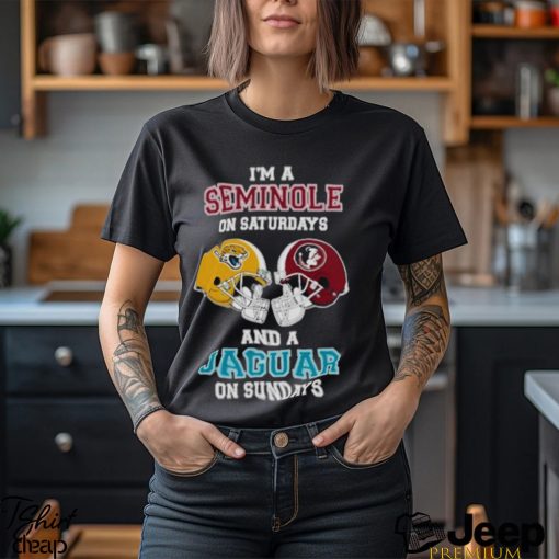 I’m A Seminoles On Saturdays And A Jaguars On Sundays Helmet 2023 T Shirt